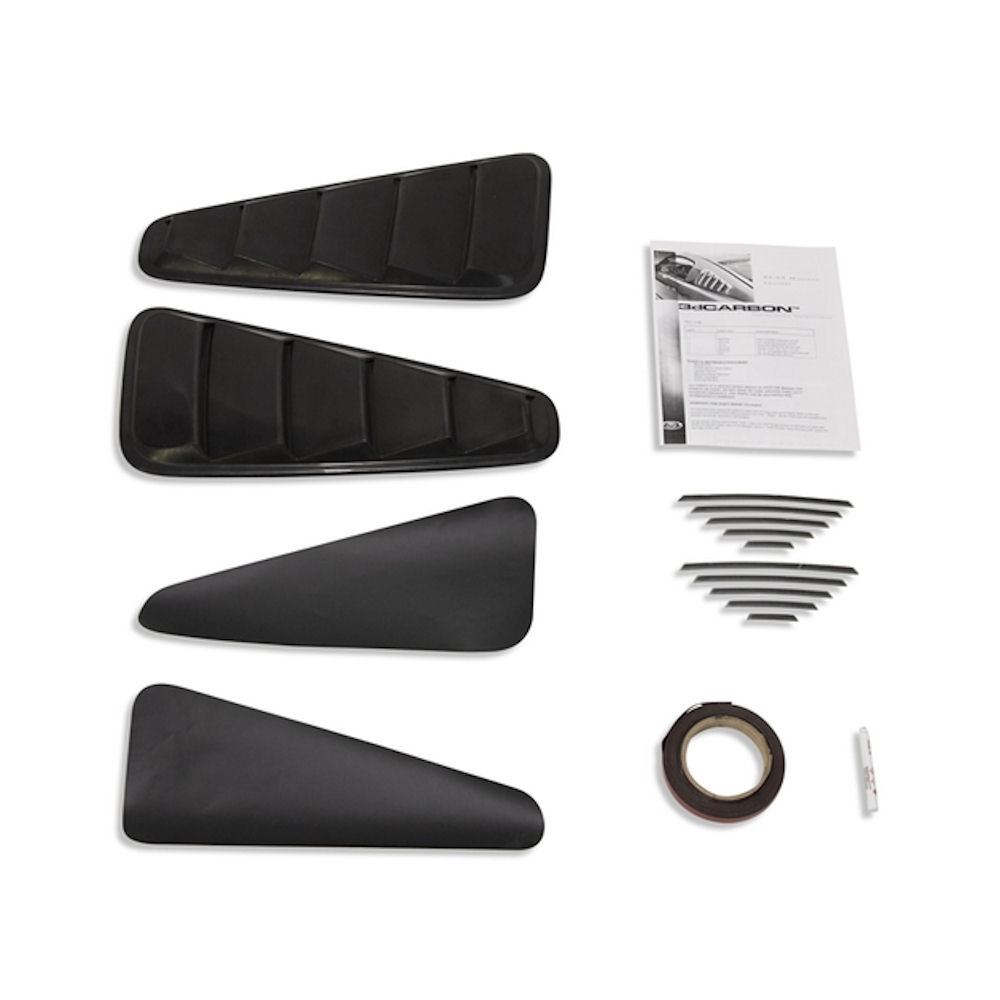 Quarter Window Louvers (Sharky) 05-09 Ford Mustang