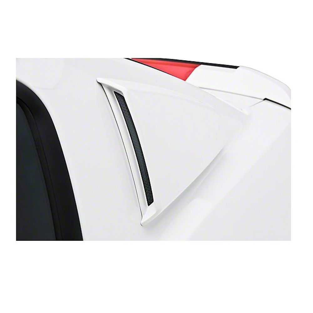 3D Carbon Quarter Window Scoops v1 201014 Ford Mustang