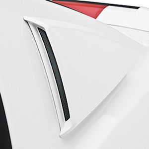 3D Carbon Quarter Window Scoops v1 2010-14 Ford Mustang