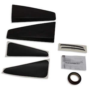 3D Carbon Quarter Window Scoops 2005-2009 Ford Mustang