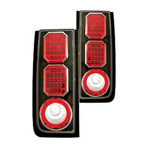 IPCW LED-R�ckleuchten (schwarz) f�r 2003-2009 Hummer H2