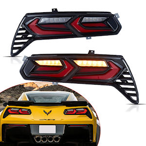 Vland Rote LED R�ckleuchten f�r 2014-19 Chevy Corvette
