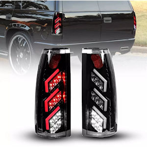Winjet schwarze LED R�ckleuchten 88-99 Chevy/GMC Trucks