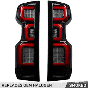 Recon OLED R�ckleuchten Smoke f�r 19-26 Chevy Silverado