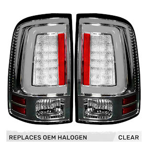 Recon OLED R�ckleuchten (Chrom) f�r 2009-2018 Dodge RAM