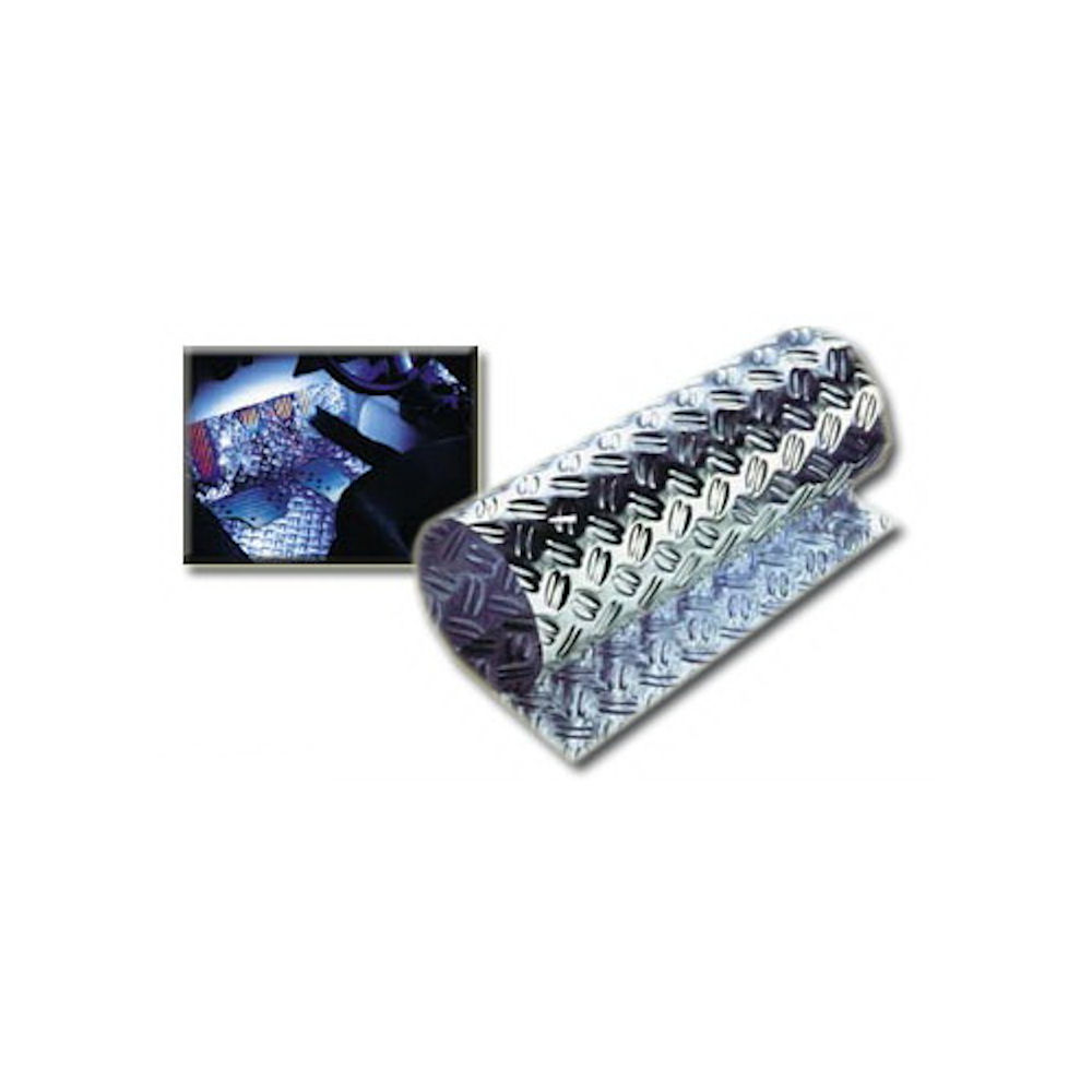 Racing Design Checker Plate (76x110cm) Silver