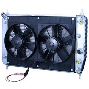 Radiator with Dual Fans and Automatc Trans Oil Cooler