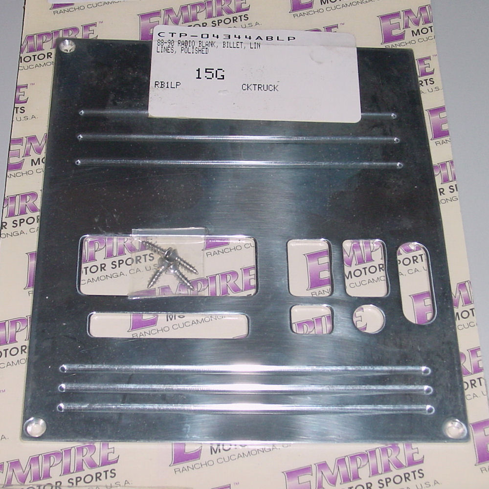 Radio-Blende Delete (Empire) 88-90 C/K Trucks