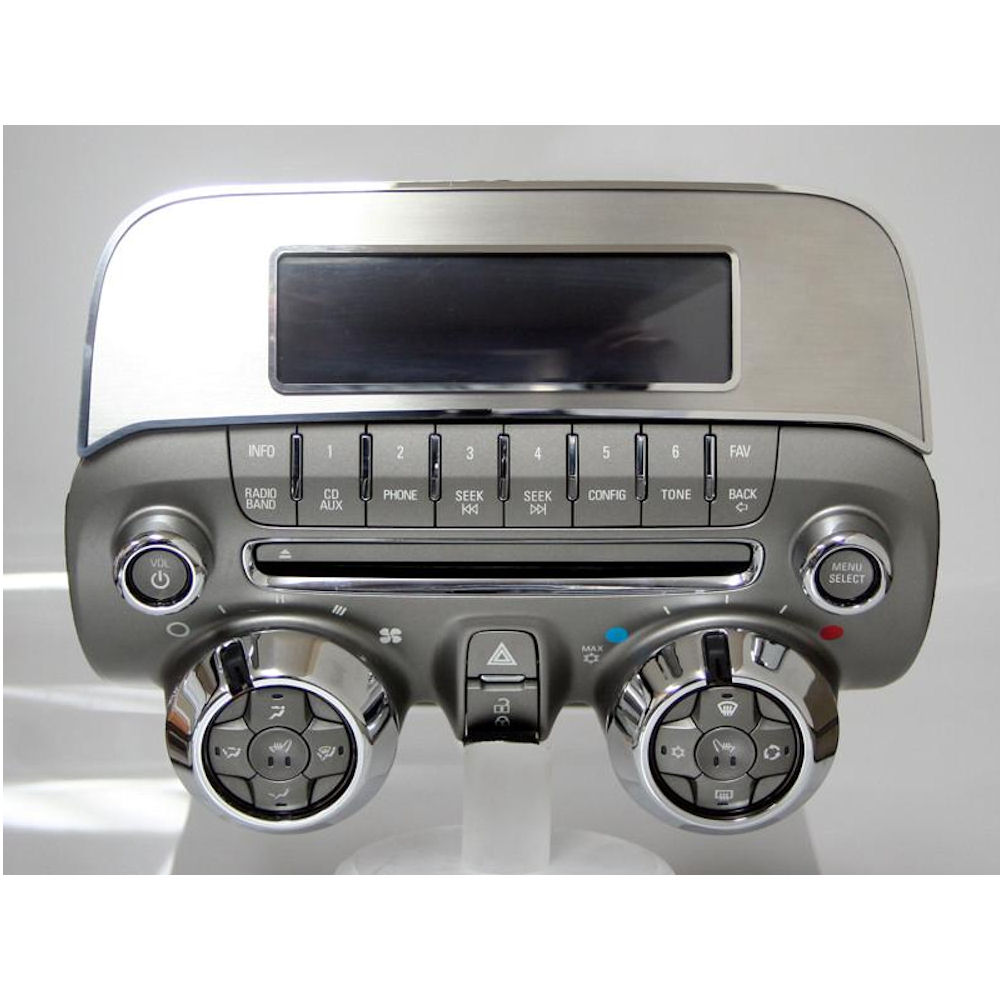Radio-Blende (Edelstahl) 10-15 Chevy Camaro