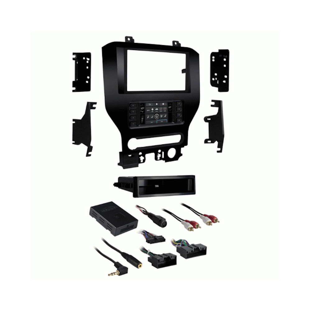 Radio Installation TurboTouch Kit (DDIN) 15-23 Ford Mustang