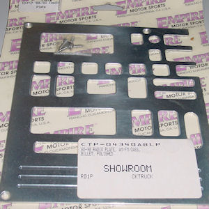 Empire Radio Face Plate (-EQ) for 1988-90 GM C/K Trucks