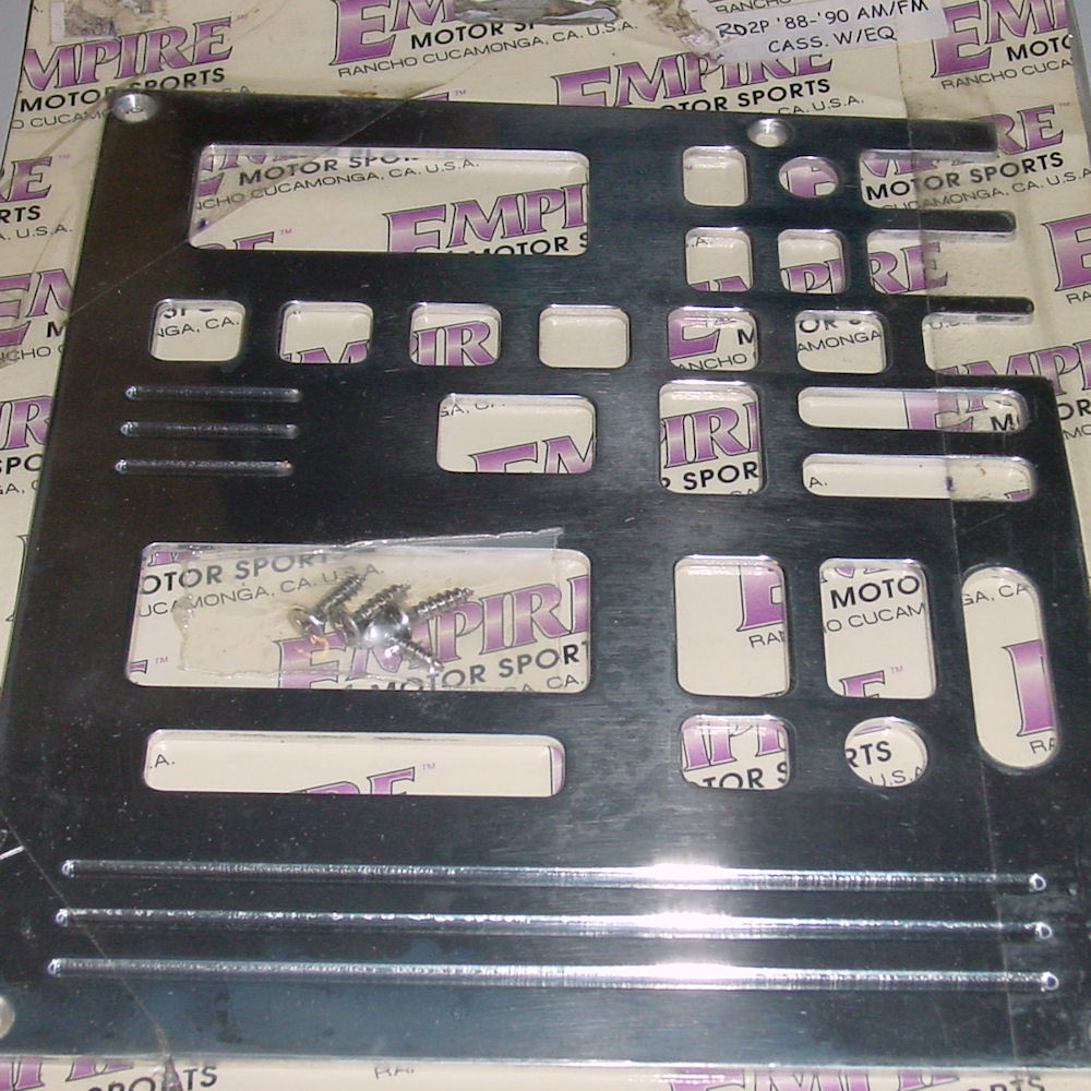 Radio Plate +EQ (Empire) 88-90 GM C/K Trucks