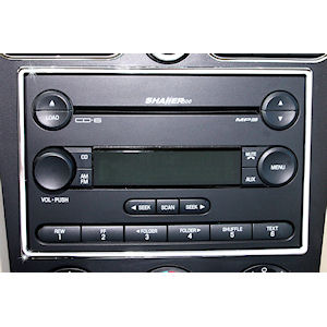 Billet Radio/CD Player Surround for 05-09 Ford Mustang