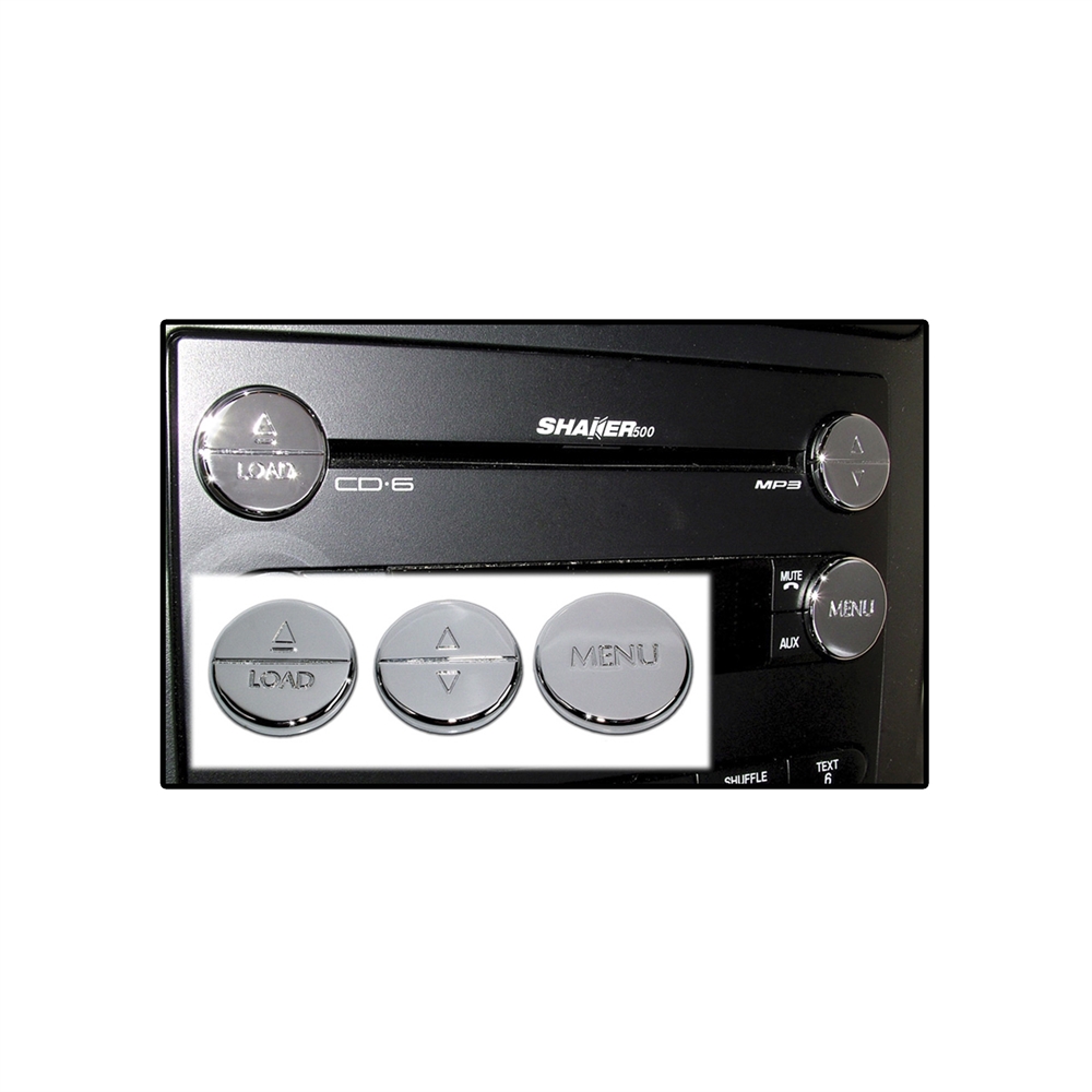 Radio-Tasten Covers 3x (Chrom) 05-09 Ford Mustang