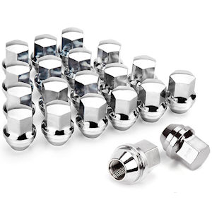 Chrom Radmutter 9/16-18 Bulge Acorn Style 7/8 Zoll