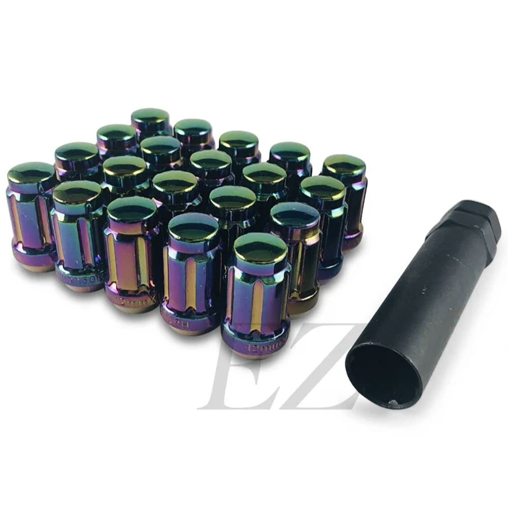 Radmutter-Set 12x1.5 Spline 3/4 20x (Neochrome) 35mm