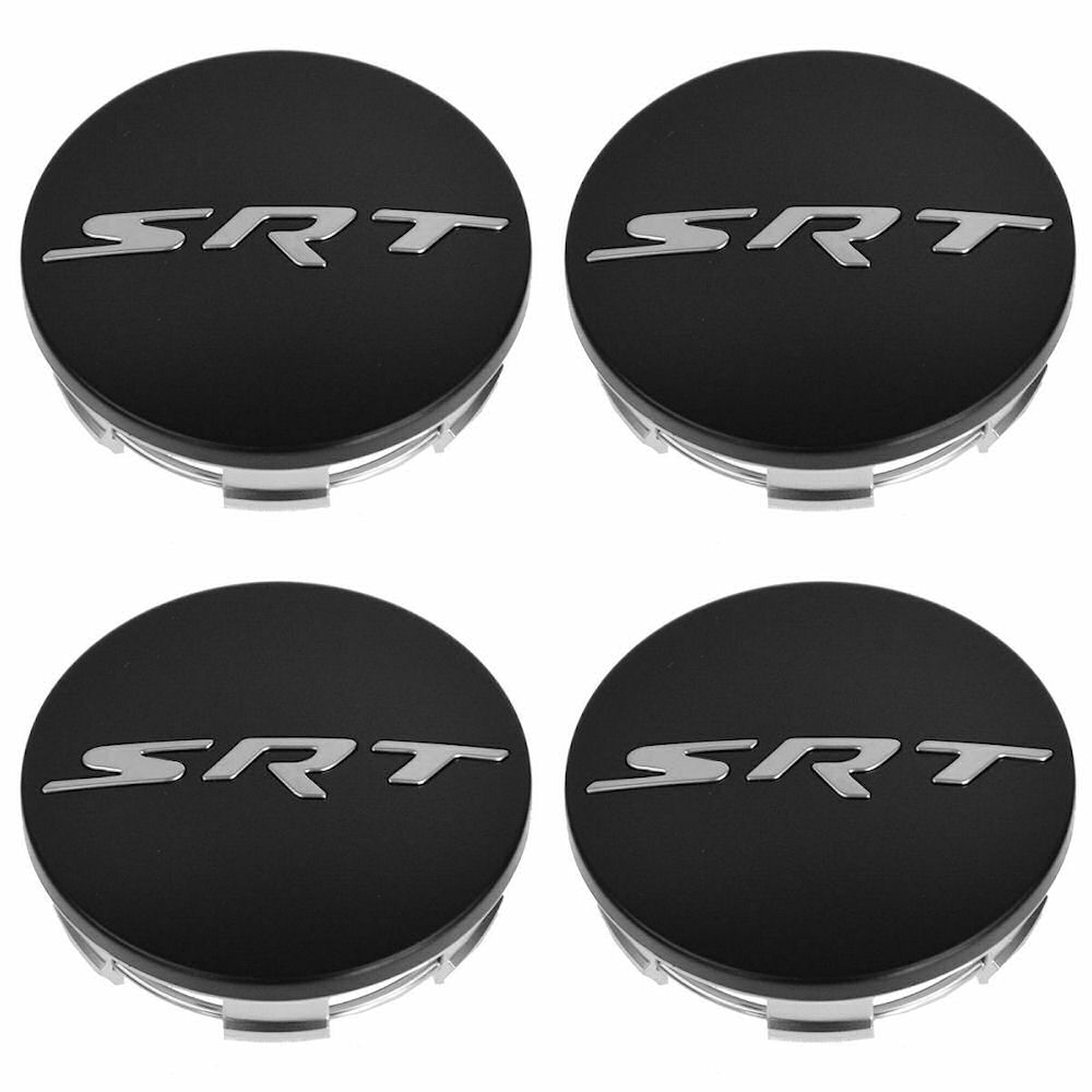 Radnabenkappe 4x (mattschwarz/silber) 04-21 Dodge SRT