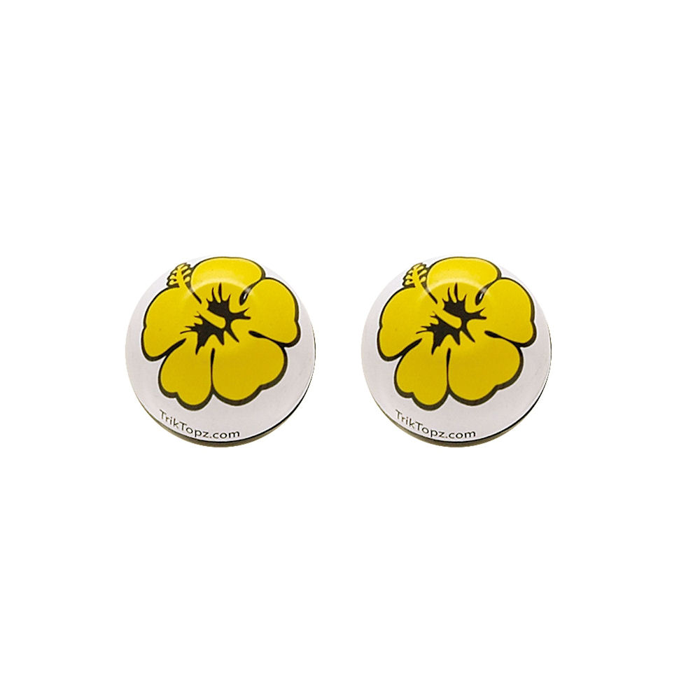 Reifen-Ventilkappen 2x (Trik Topz) Blumen
