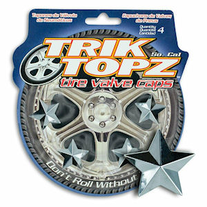 Trik Topz Reifenventil-Kappen Set (Chrom) Sterndesign Trik Topz Reifenventil-Kappen Set (Chrom) Sterndesign