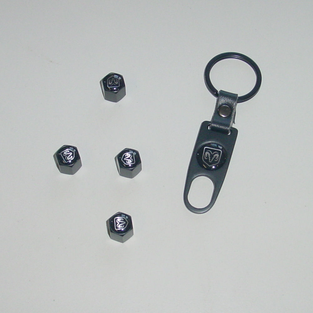 Reifen-Ventilkappen+Key (schwarz) 94-26 Dodge RAM