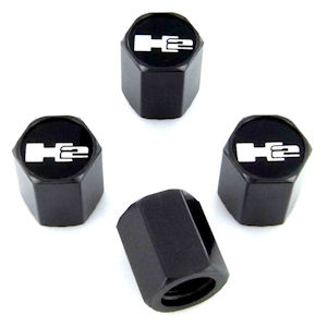 Logo Caps Reifenventil-Kappen f�r 2003-09 Hummer H2 SUV
