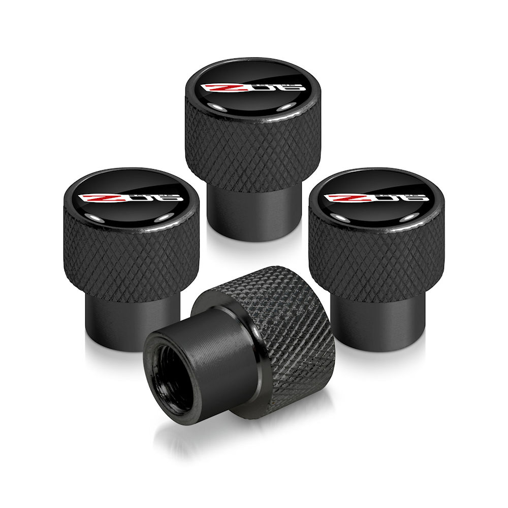 Reifen-Ventilkappen (schwarz) 06-13 Corvette Z06