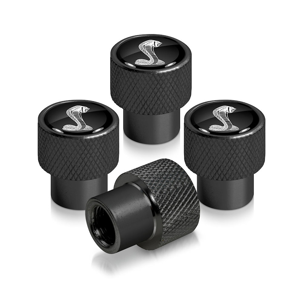 Reifen-Ventilkappen (schwarz) 07-22 Shelby GT500