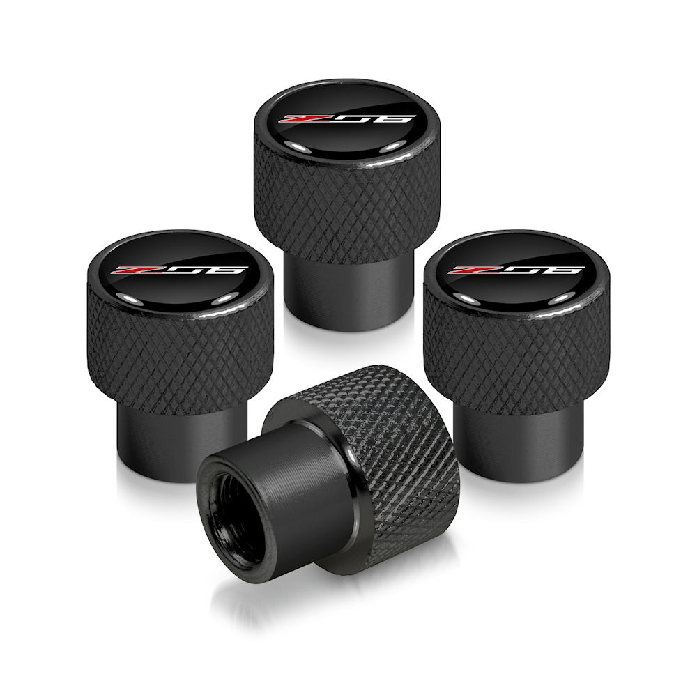 Reifen-Ventilkappen (schwarz) 15-19 Corvette Z06