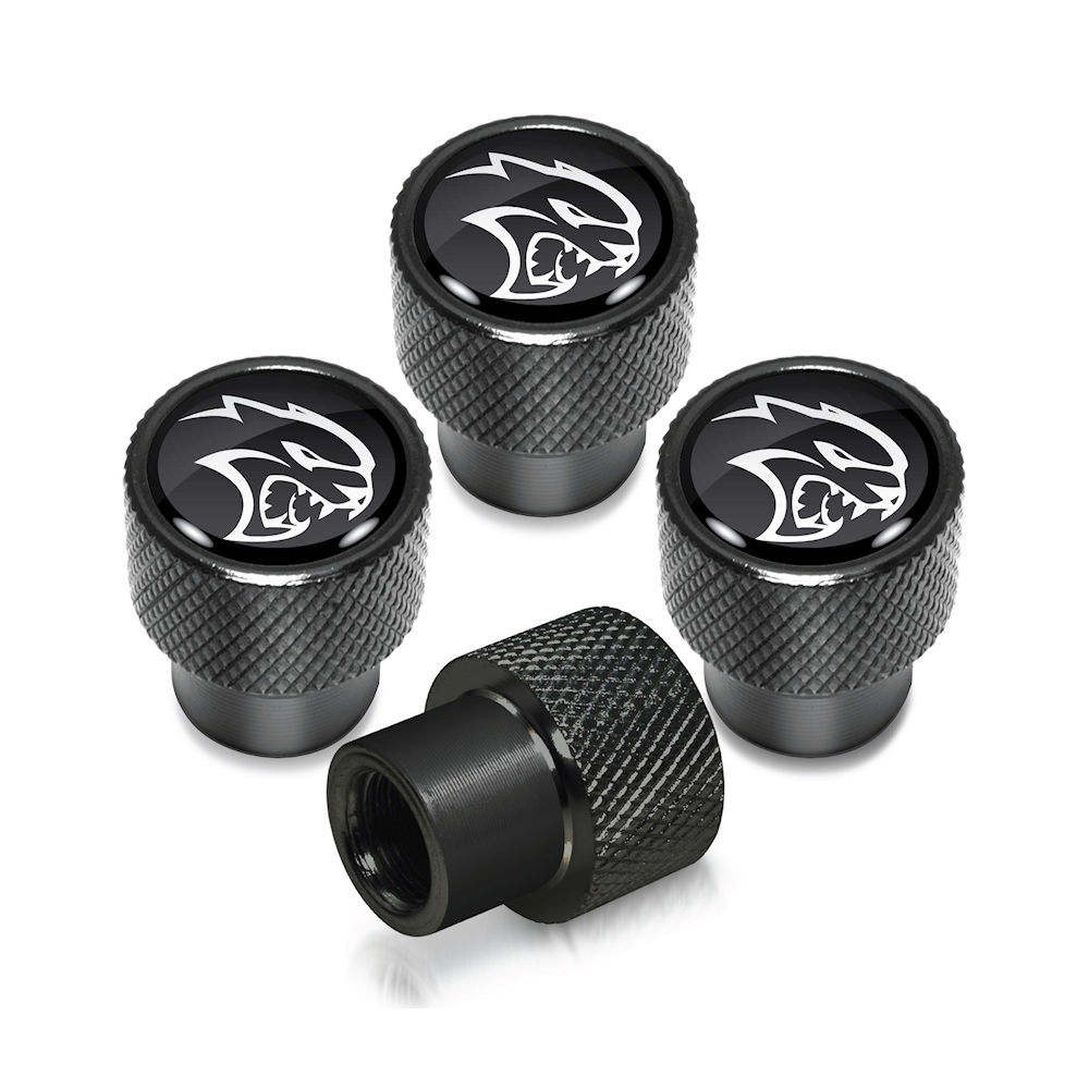 Reifen-Ventilkappen (schwarz) 15-24 SRT Hellcat