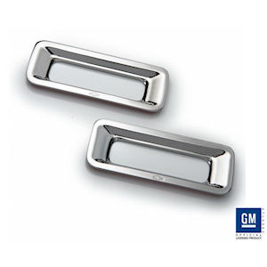 Billet Reverse Light Bezels Chrome (10-13 Chevy Camaro)