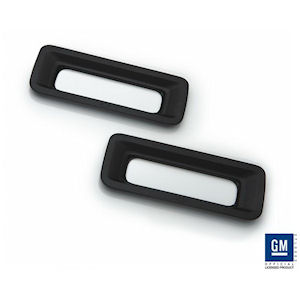 Billet Reverse Light Bezels Black (10-13 Chevy Camaro)