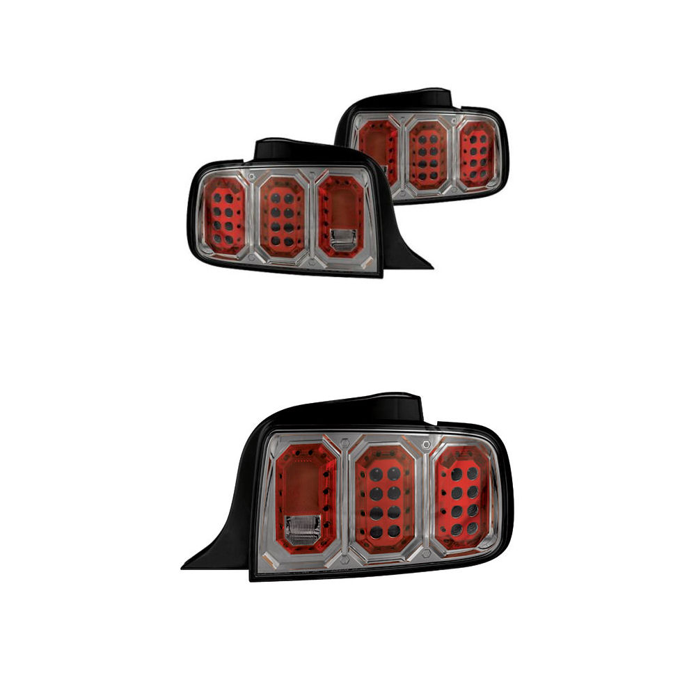 Ruckleuchten Led Chrom Getont 05 09 Ford Mustang