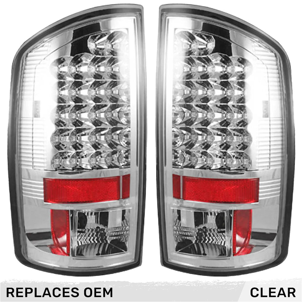 R�ckleuchten LED Chrom (klar) 07-08 Dodge RAM