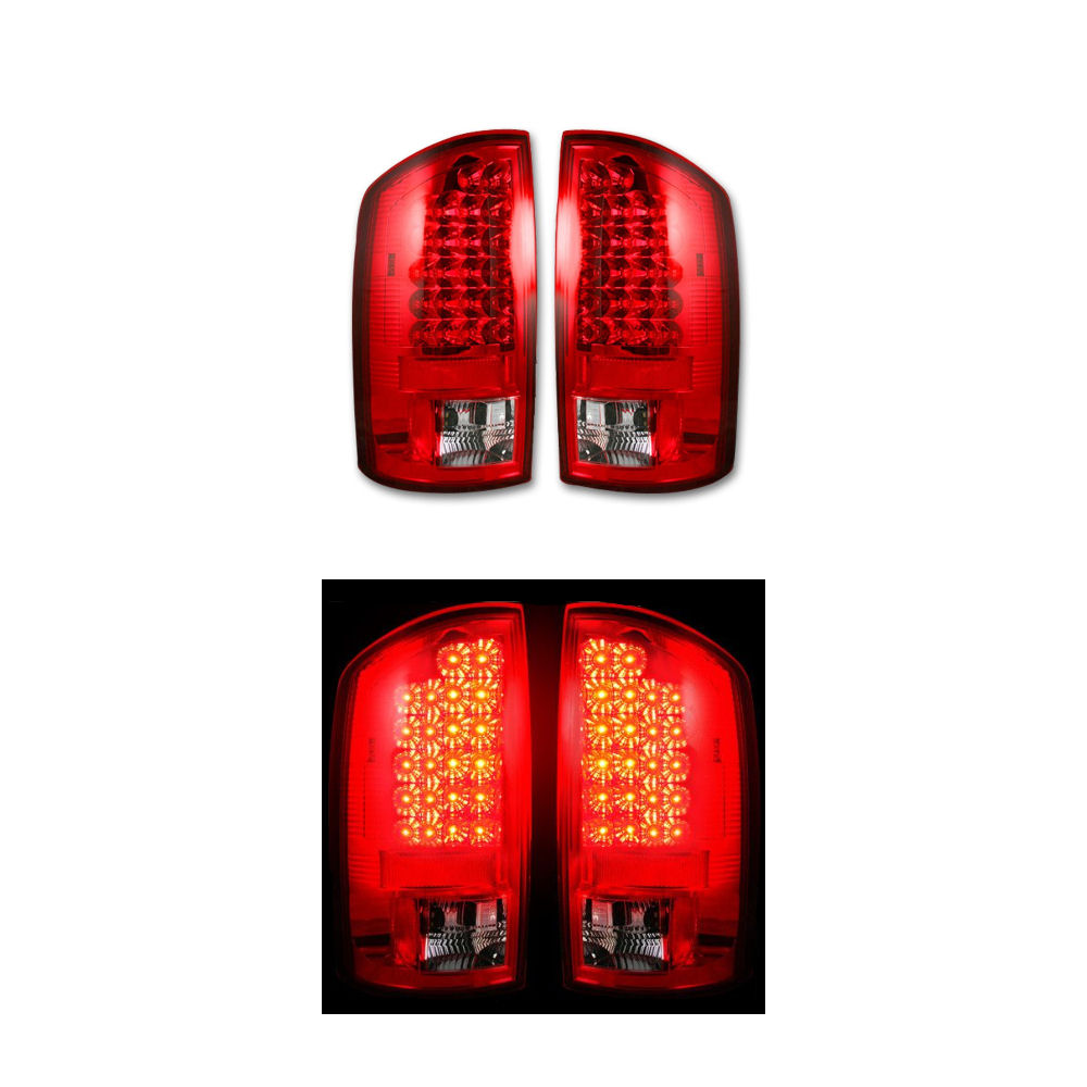 R�ckleuchten LED Chrom (rot) 02-06 Dodge RAM