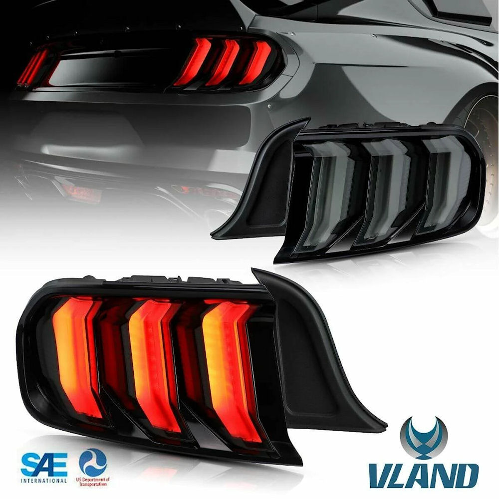 15-23 Ford Mustang Rückfahrscheinwerfer - Tönungsfolie - Schwarz
