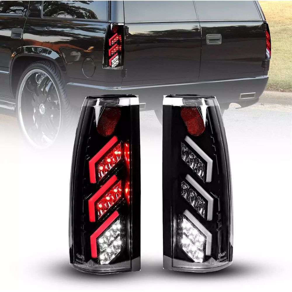 R�ckleuchten LED Winjet (schwarz) 88-99 GM Trucks/SUV