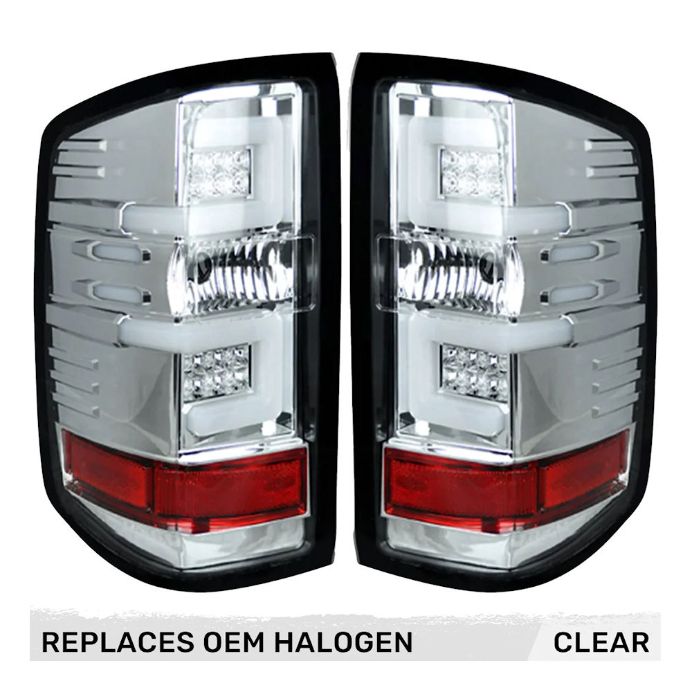 R�ckleuchten OLED Chrom (klar) 14-18 Chevy Silverado