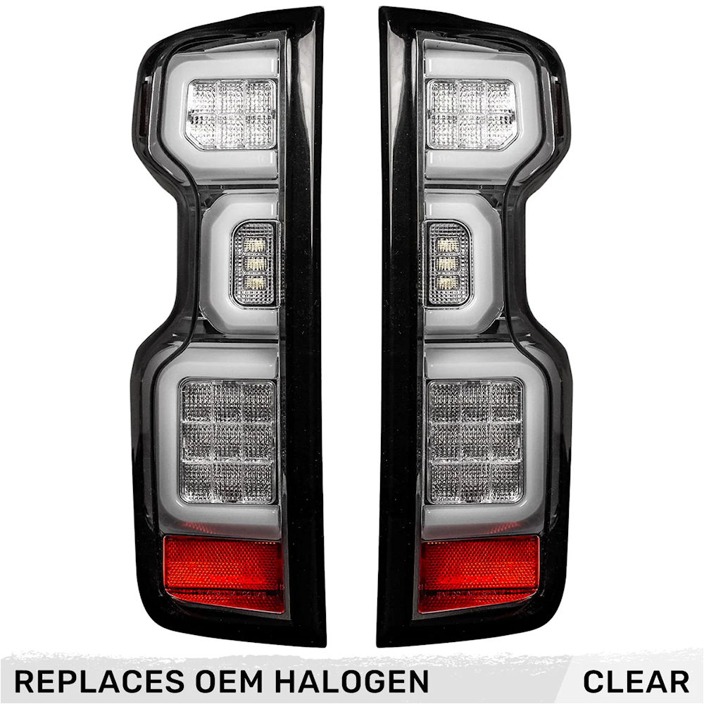 R�ckleuchten OLED Chrom (klar) 19-26 Chevy Silverado