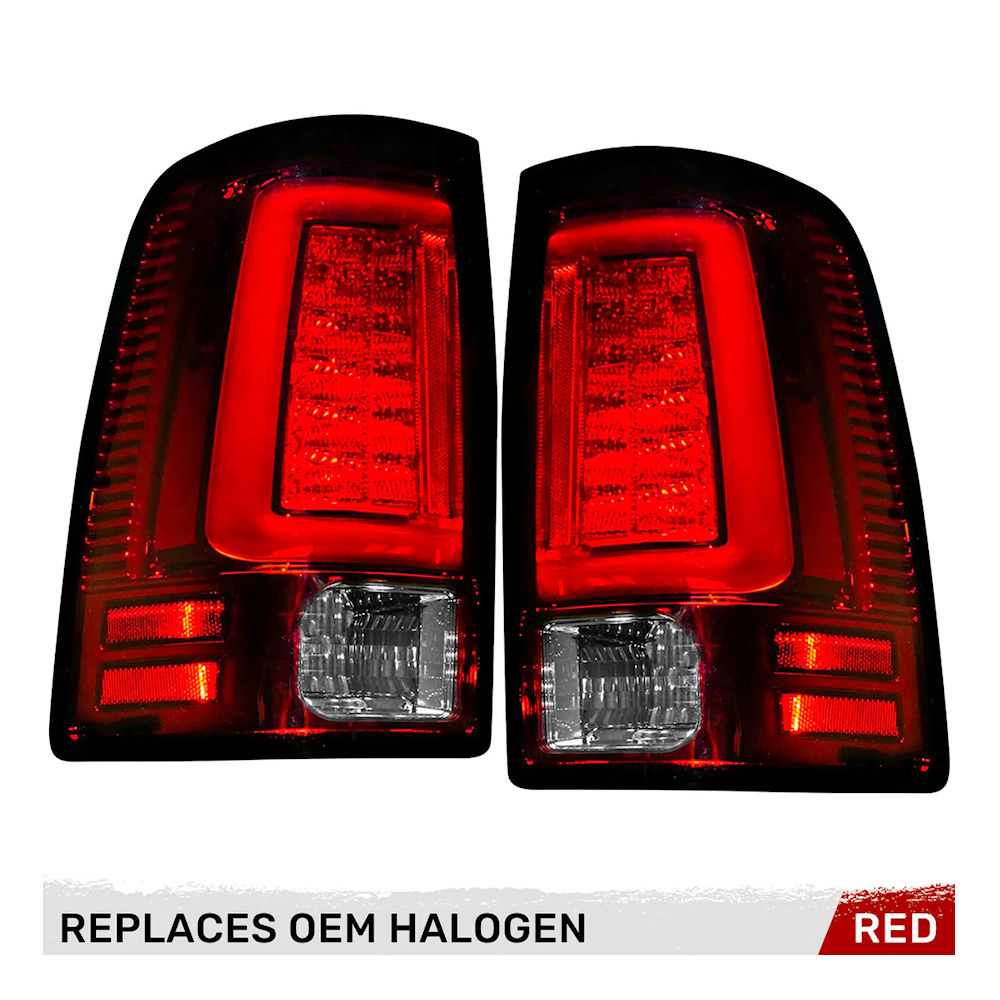 R�ckleuchten OLED Chrom (rot) 09-18 Dodge RAM