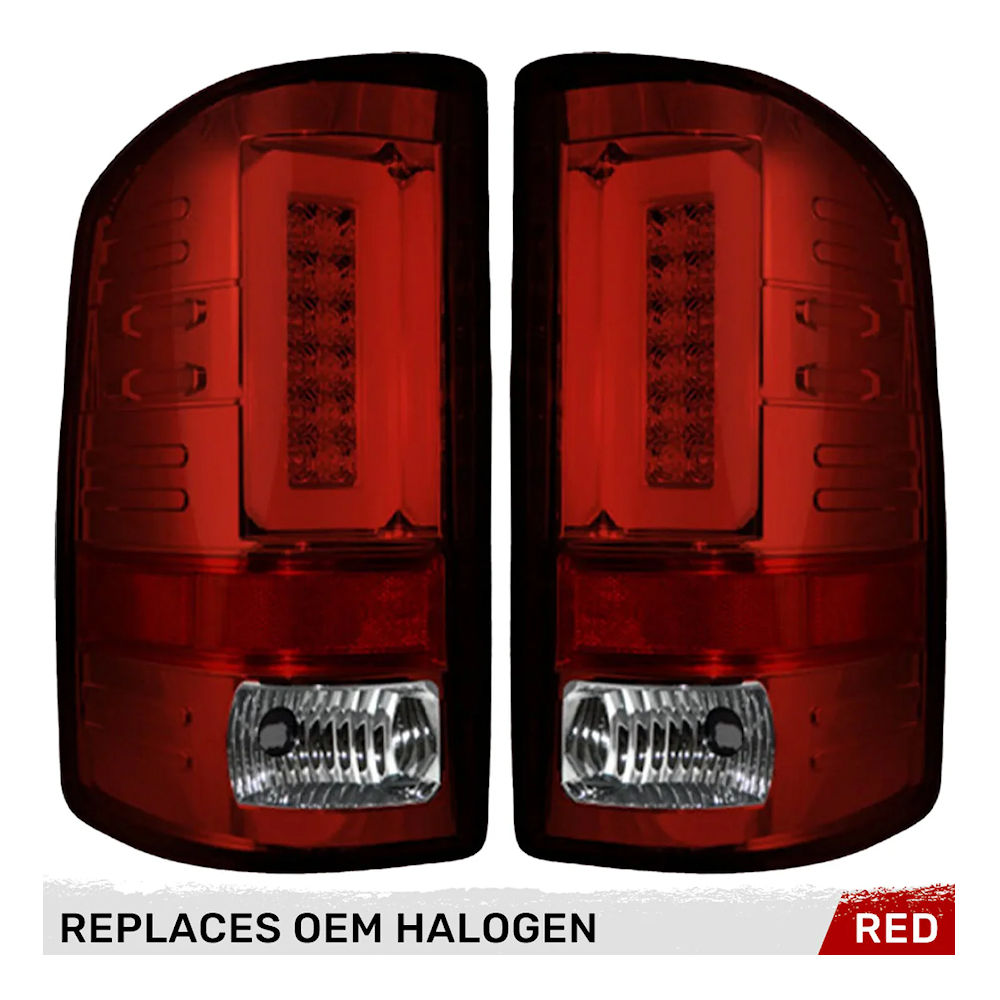 R�ckleuchten OLED Chrom (rot) 14-18 GMC Sierra