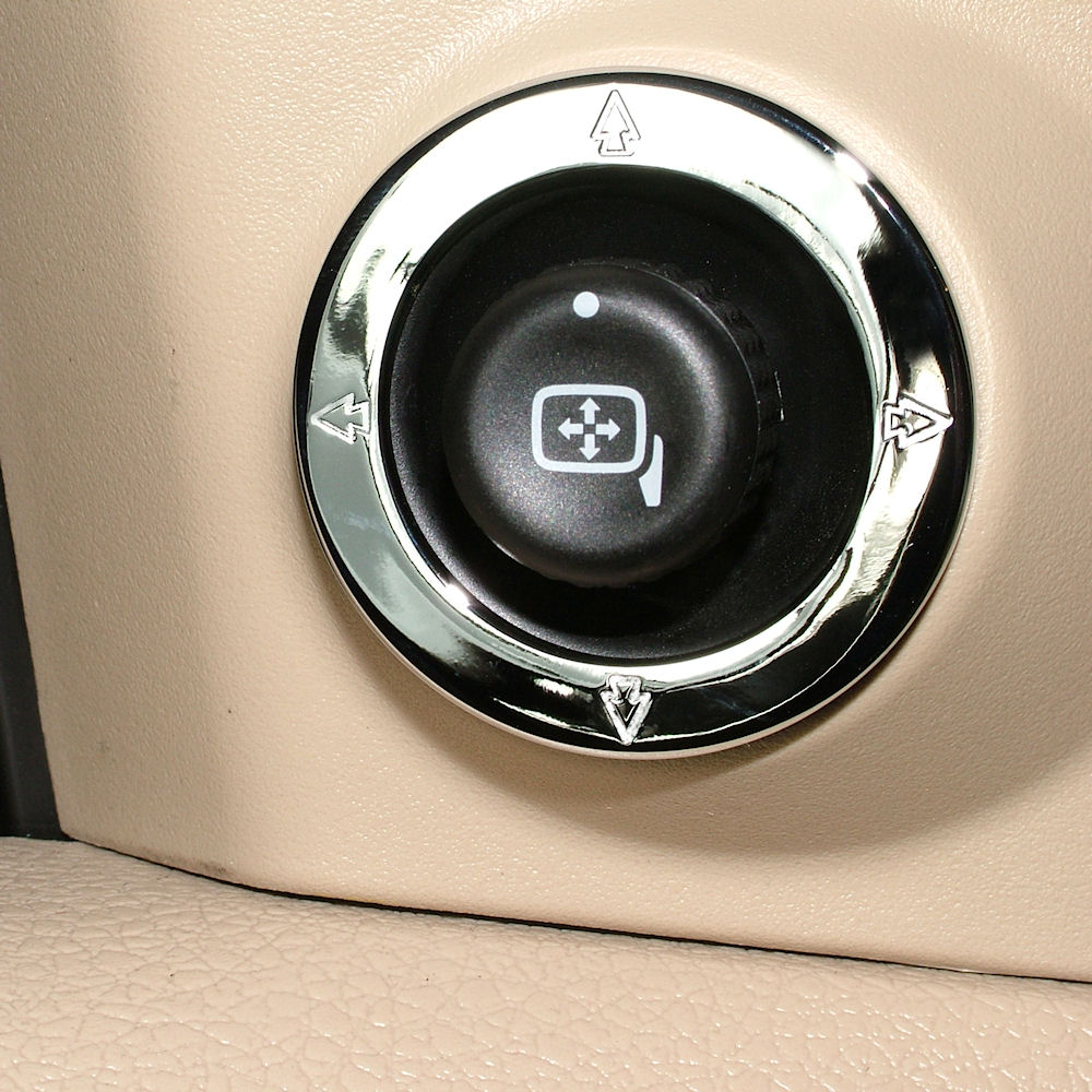 Chrome Billet Mirror Adjust Knob Bezel for 20052014 Ford Mustang