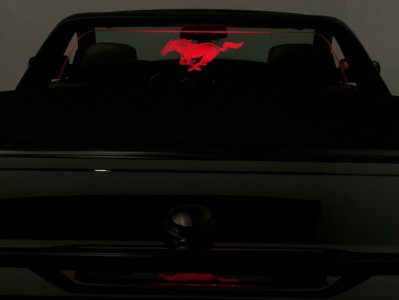 Windrestrictor� LED \(Design 2\) 15-22 Ford Mustang Cabrio