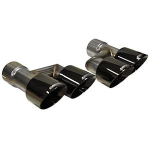 Auspuff-Endrohre Quad \(Black\) 15-17 Ford Mustang GT