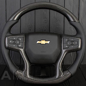 Lenkrad \(Leder/Karbon\) 19-26 Chevy Silverado