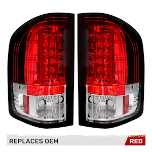 R�ckleuchten OLED Chrom \(rot\) 07-13 Chevy Silverado