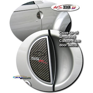 Aufkleber - T�rgriff \(Karbon mit Logo\) 03-06 Chevy SSR