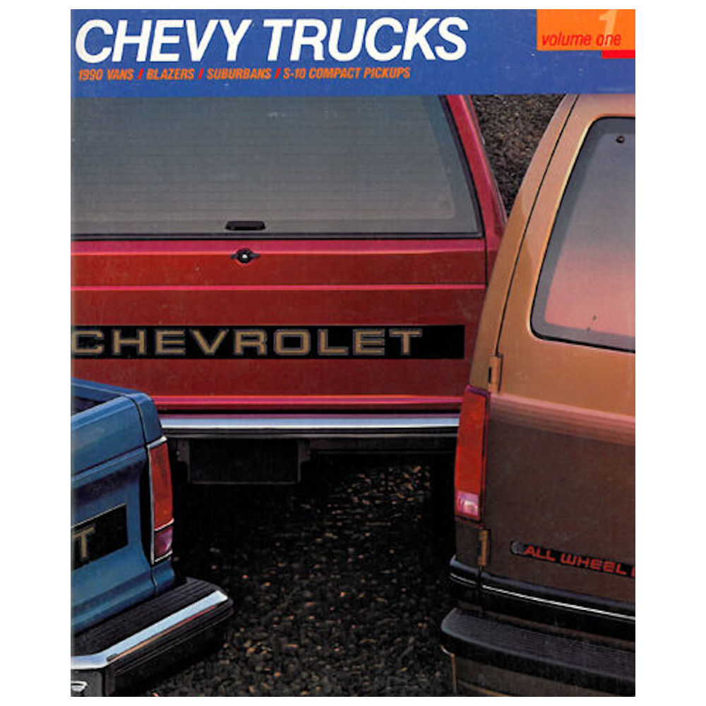 GM Sales Brochure of 1990 Chevrolet Trucks (Blazer/S10/Suburban)