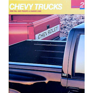 GM Sales Brochure of 1990 Chevrolet Trucks (Fullsize Pickups)