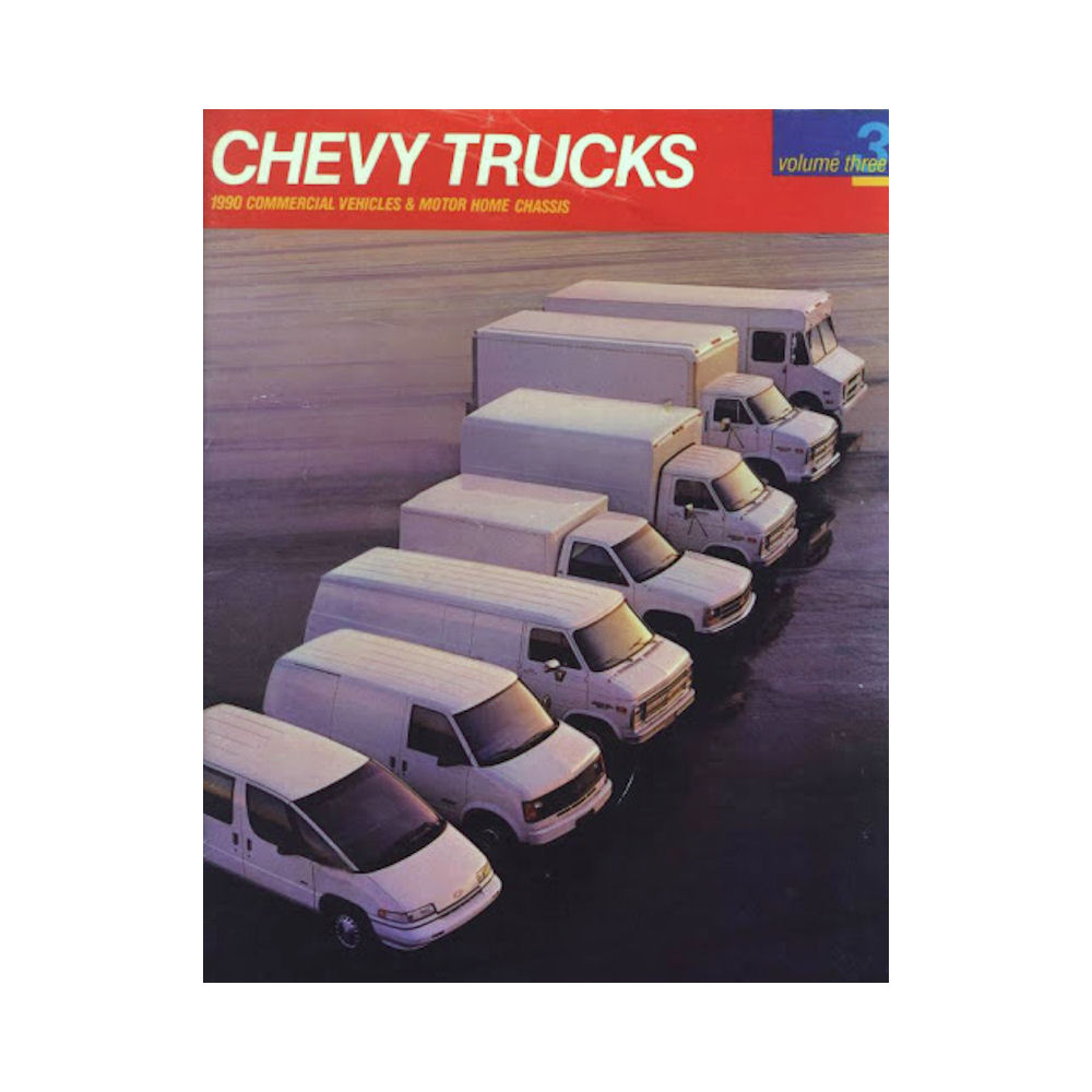 GM Sales Brochure of 1990 Chevrolet Trucks Vehicles)