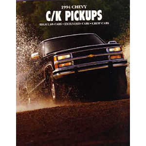 GM Media Sales Brochure about 1992 Chevrolet C/K Pickup Trucks